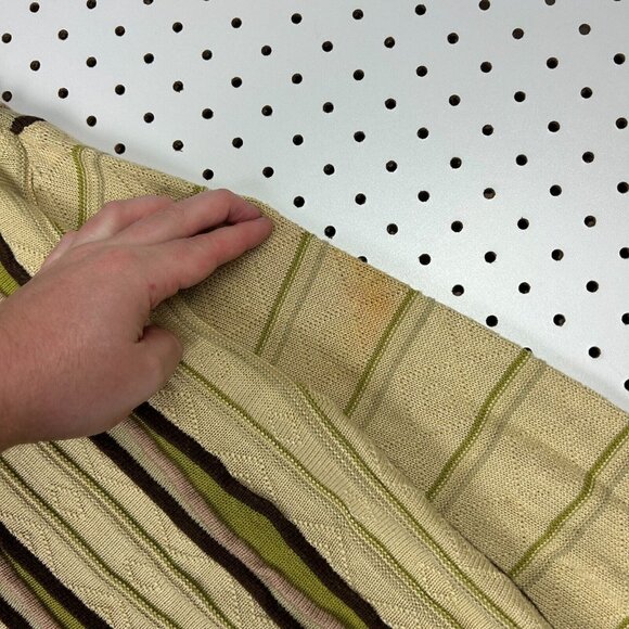 Bergati 3D Knit Chunky Sweater Size Large Yellow Gold‎ COOGI STYLE Brown Hip Hop - Picture 6 of 8